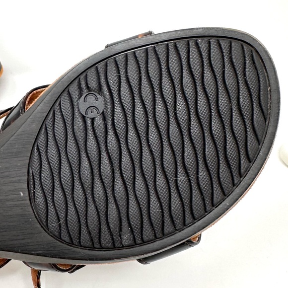 Vionic Tortoise Radia Orthodic Adjustable Triple Strap Wedge Sandals - Picture 10 of 12